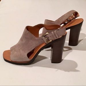 10 Crosby Derek Lam taupe/grey suede sandal, 7.5m, EUC, FINAL SALE!